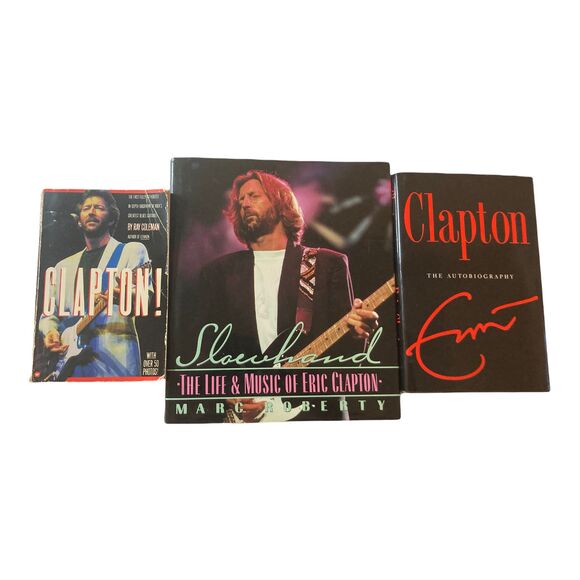 Eric Clapton Books.   Lot Of  3   Clapton!,  Slowhand, Clapton The Autobiography - Picture 1 of 7